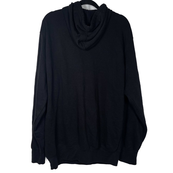 NFL Steelers Black Embroidered Zip-Up Sweatshirt with Hood Size L - Picture 7 of 9